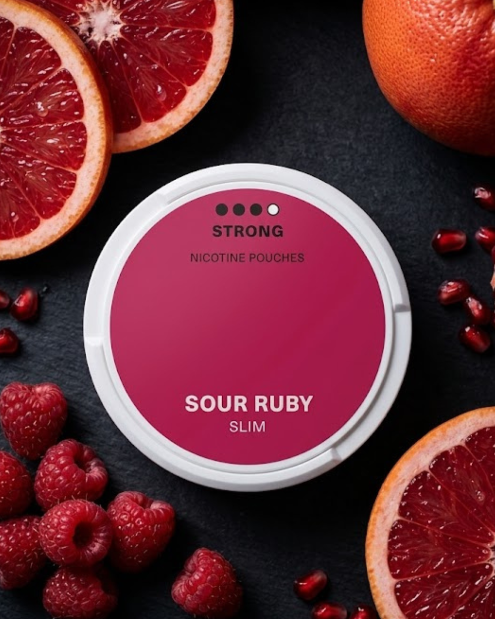 Pouches de Nicotina Sour Ruby (Toranja e Framboesa)
