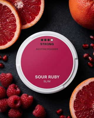 Pouches de Nicotina Sour Ruby (Toranja e Framboesa)