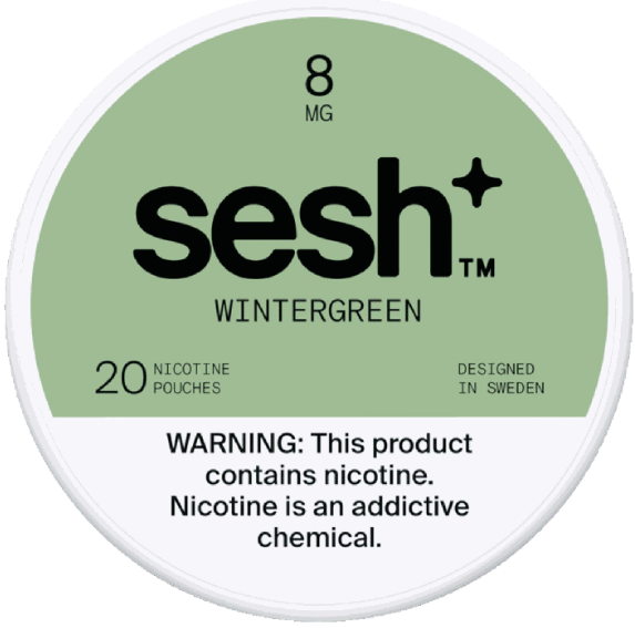 Sesh+ Wintergreen 8mg